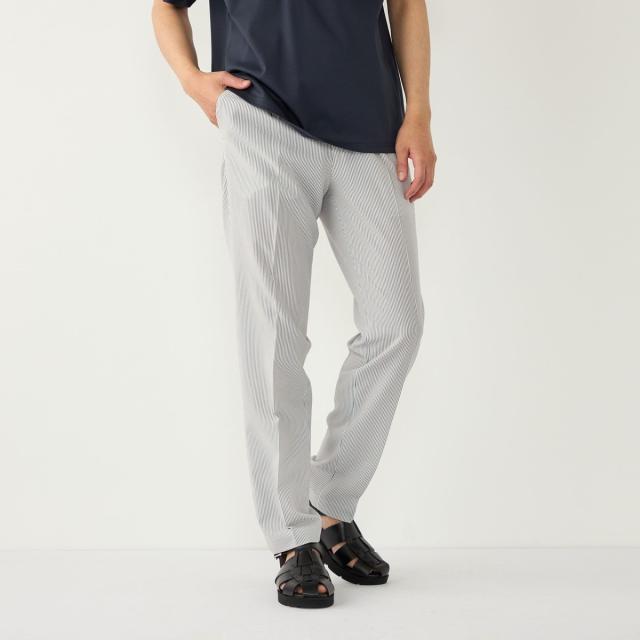 シップス カラーズ（SHIPS Colors）/《予約》SHIPS Colors:〈洗濯機可能〉ファブリーズ シアサッカー スラックス◆