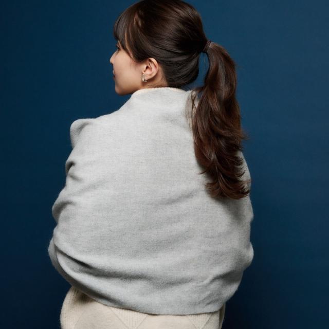 ムーンバット（MOONBAT）/【洗える】カシミヤ100％紡毛厚手ストール 50×190cm 無地 ユニセックス