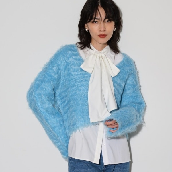 ギャレスト（GALLEST）/【WEB限定】Vネックシャギーニット