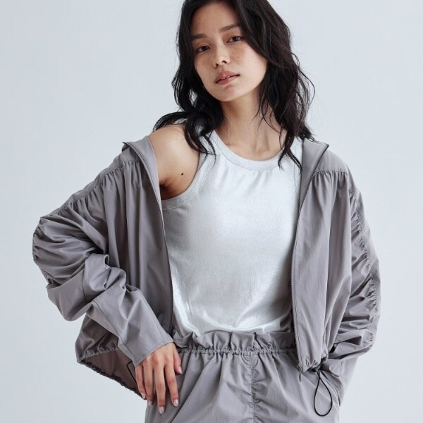 ギャレスト（GALLEST）/ギャザードルマンフーデットブルゾン