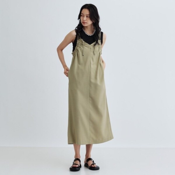 スペイン発送 ZARA ZW コレクション シワ加工プリーツドレス