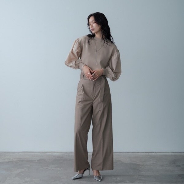 ギャレスト（GALLEST）/ファブリックフォルムスリーブニット_3