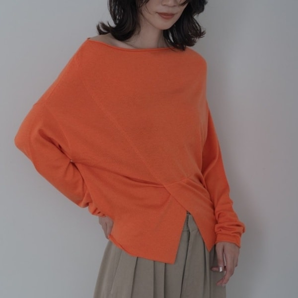 ギャレスト（GALLEST）/2Wayドレープスリットニット