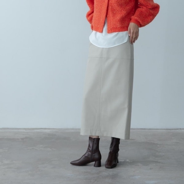 ギャレスト（GALLEST）/【セットアップ対応】シンセティックレザースカート