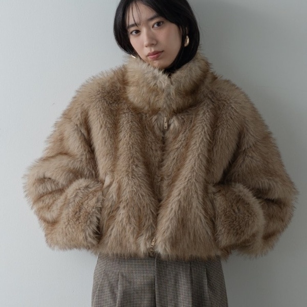 ギャレスト（GALLEST）/【再入荷】フェイクファーブルゾン