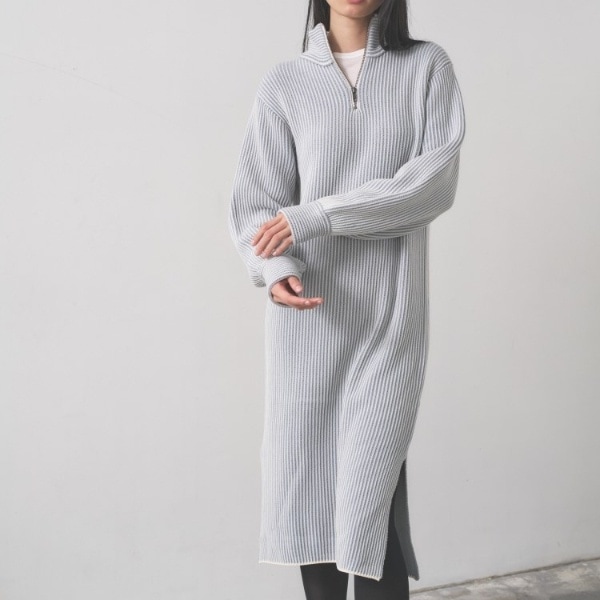 ギャレスト（GALLEST）/スタンドネックニットワンピース