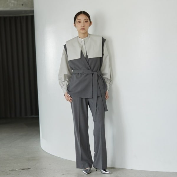 ギャレスト（GALLEST）/Comfy SET UP｜ストレートフレアパンツ【セットアップ対応／通勤／カセット服／接触冷感／UVカット】_11