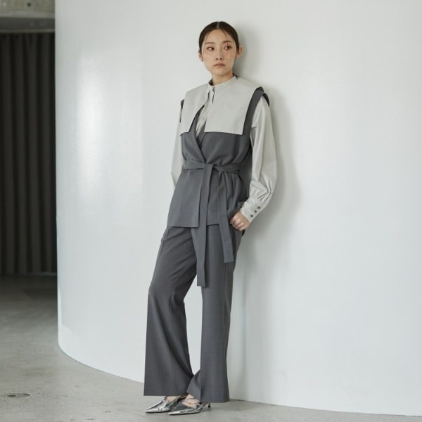 ギャレスト（GALLEST）/Comfy SET UP｜ストレートフレアパンツ【セットアップ対応／通勤／カセット服／接触冷感／UVカット】_13