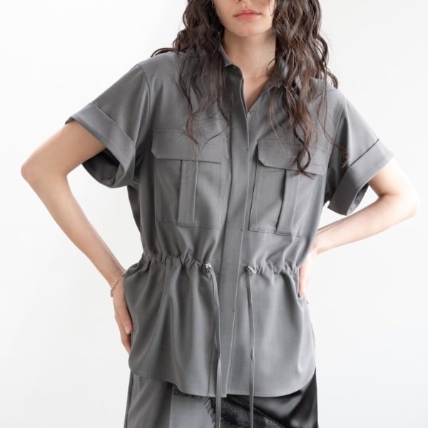 ギャレスト（GALLEST）/Comfy SET UP｜サファリシャツ【セットアップ対応／通勤／カセット服／接触冷感／UVカット】