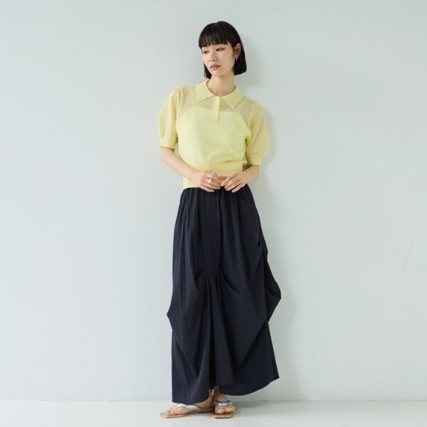 ギャレスト（GALLEST）/ランダムタックスカート【再入荷／ウォッシャブル】 7,623円