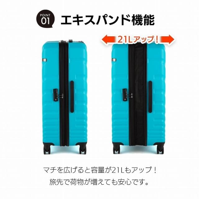 エース（ACE）/スーツケース 90/111L 拡張機能 ACE オーバル2 05913_6