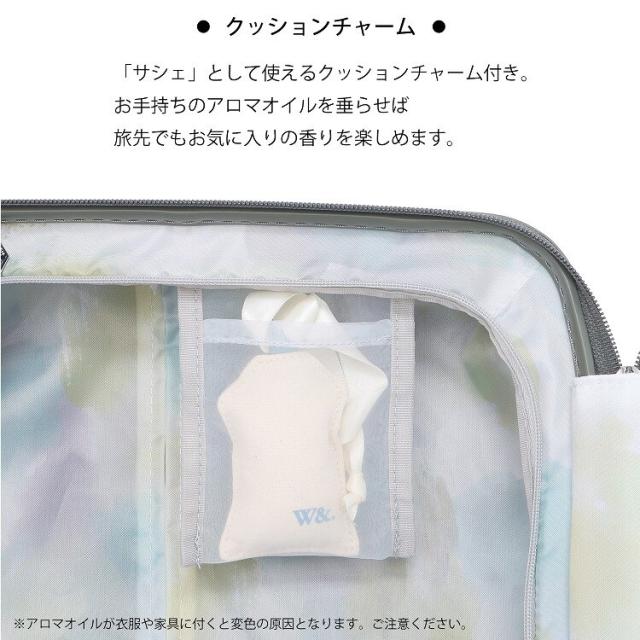 ダブルアンドデイナイト（W&．Day/Night）/スーツケース 機内持ち込み 30L キャスターストッパー W&．Day/Night×HaNT コラボ_9