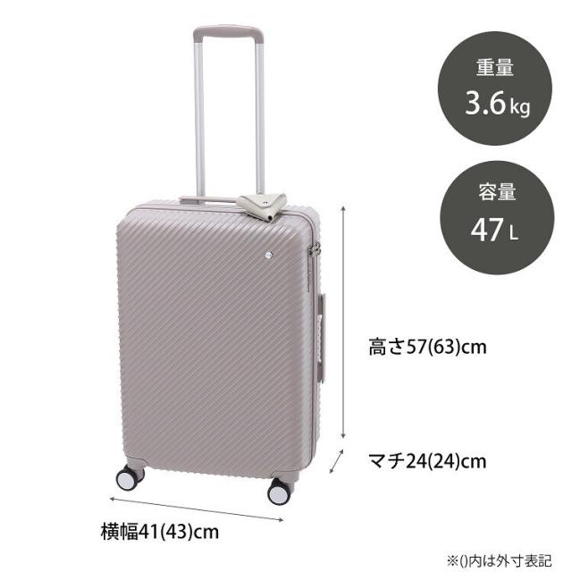 ダブルアンドデイナイト（W&amp;．Day/Night）/スーツケース Mサイズ 47L キャスターストッパー W&amp;．Day/Night×HaNT コラボ_13
