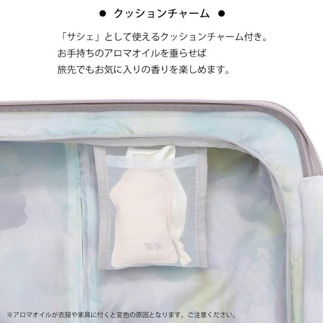 ダブルアンドデイナイト（W&amp;．Day/Night）/スーツケース Mサイズ 47L キャスターストッパー W&amp;．Day/Night×HaNT コラボ_9