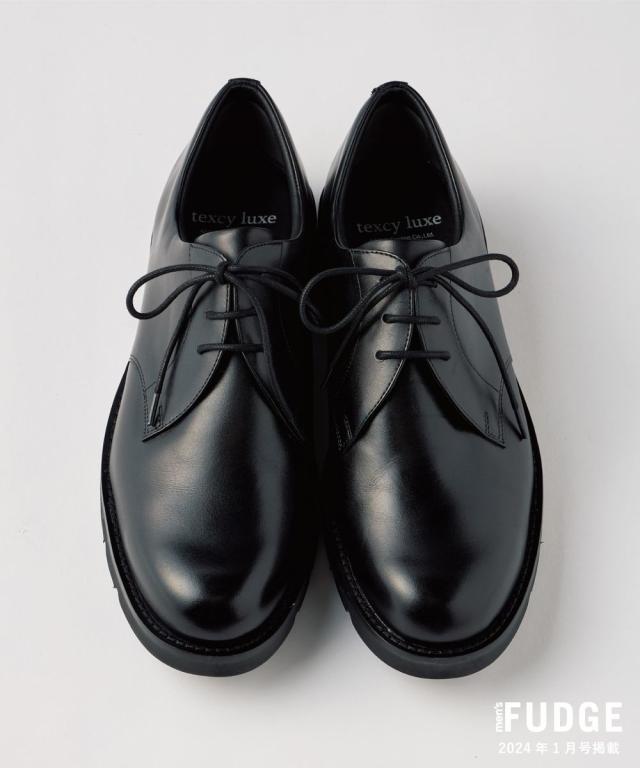 テクシーリュクス（texcyluxe）/スリムフィット | ミニマルデザイン×ラギッド厚底 | プレーントウ