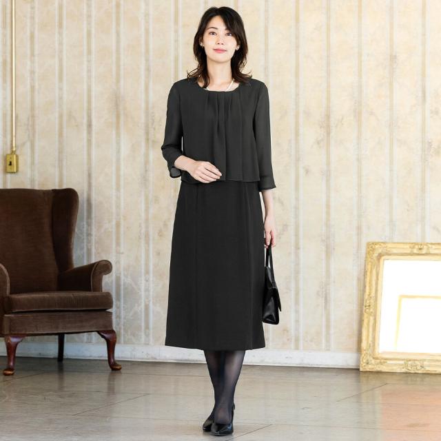 アッドルージュ（Addrouge）/【洗える / 抗菌消臭】 喪服 ブラックフォーマル 礼服 着丈が選べる　 5号〜23号 レディース_3