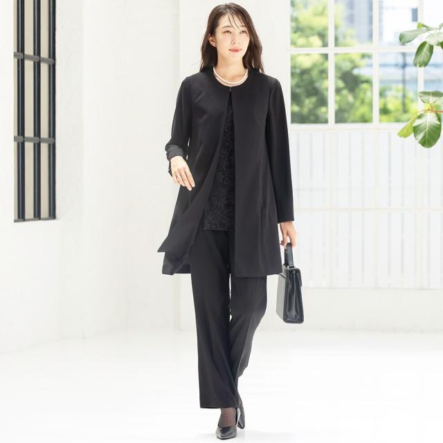 アッドルージュ（Addrouge）/【洗える / 抗菌消臭】 喪服 ブラックフォーマル 礼服 パンツ　5号〜23号  レディース