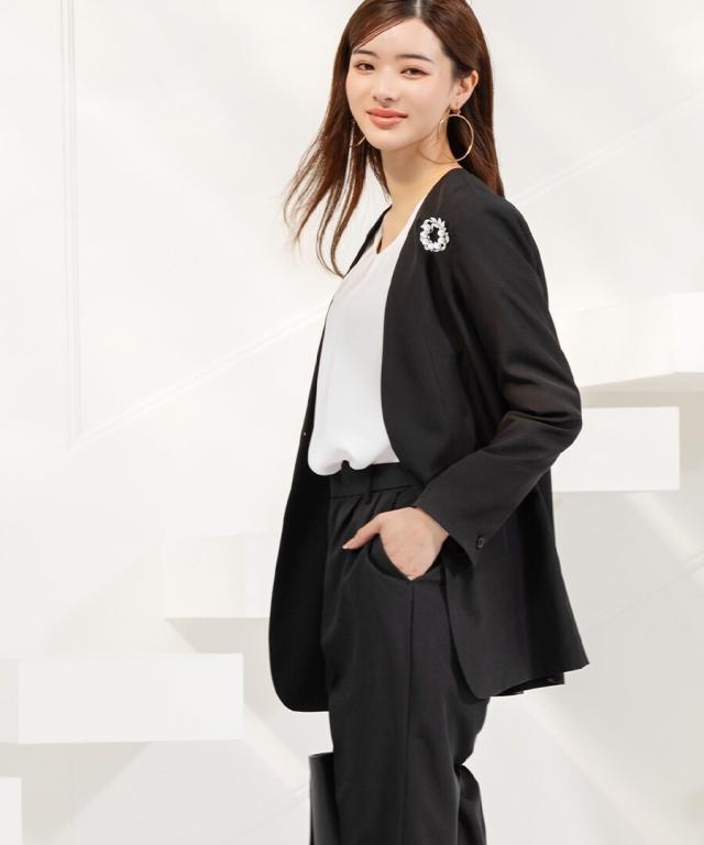 アッドルージュ（Addrouge）/【洗える / UVカット / ストレッチ】 ロング丈ジャケット スーツ　5号〜23号_2