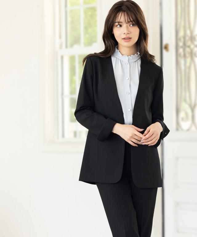 アッドルージュ（Addrouge）/【洗える / UVカット / ストレッチ】 ロング丈ジャケット スーツ　5号〜23号_6
