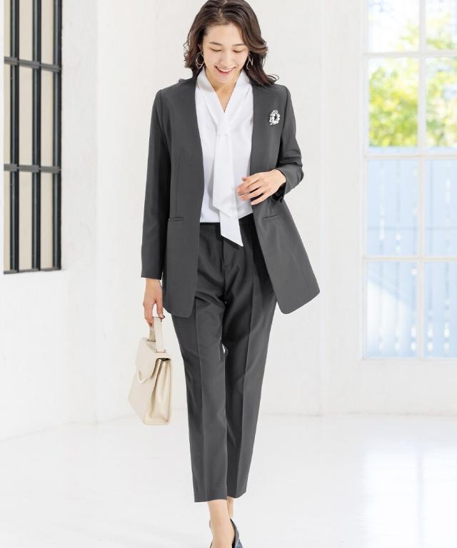 アッドルージュ（Addrouge）/【洗える / UVカット / ストレッチ】 ロング丈ジャケット スーツ　5号〜23号_1