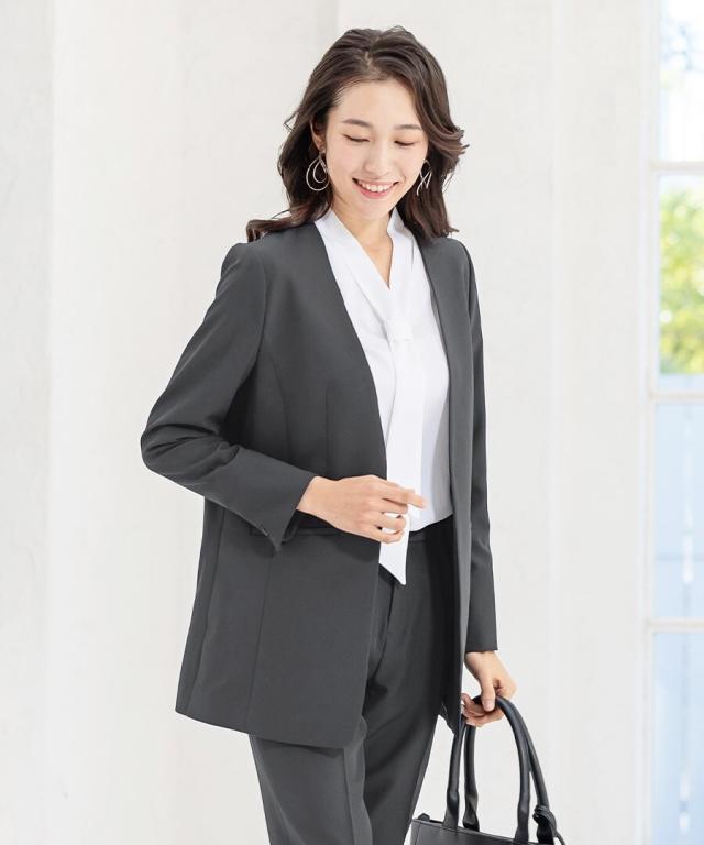 アッドルージュ（Addrouge）/【洗える / UVカット / ストレッチ】 ロング丈ジャケット スーツ　5号〜23号_16