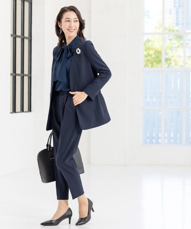 アッドルージュ（Addrouge）/【洗える / UVカット / ストレッチ】 ロング丈ジャケット スーツ　5号〜23号_8