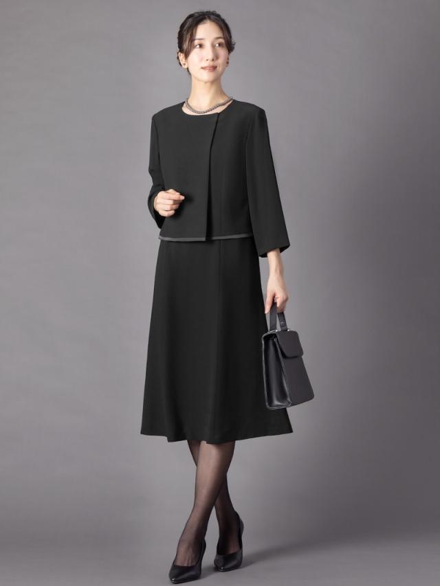 アッドルージュ（Addrouge）/【洗える / 抗菌消臭】 喪服 ブラックフォーマル 礼服 着丈が選べる　5号〜23号　レディース