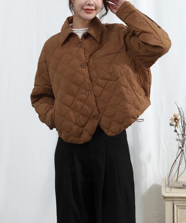 アイモハ（aimoha）/【Banico】襟つきキルティングダウンジャケット
