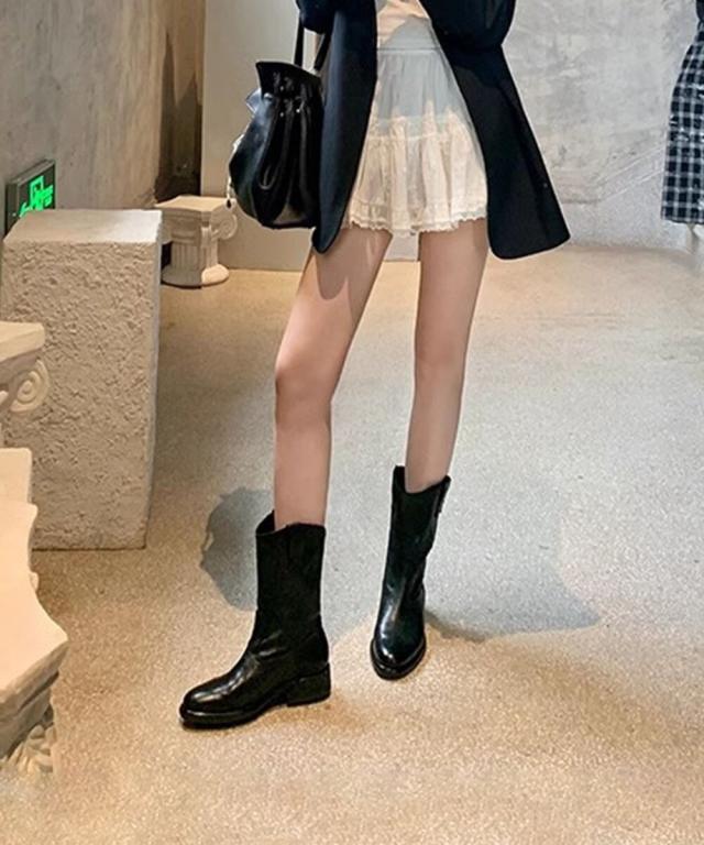 アイモハ（aimoha）/【shoes365】PUレザーミドルブーツ_6