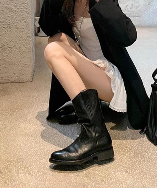 アイモハ（aimoha）/【shoes365】PUレザーミドルブーツ_8