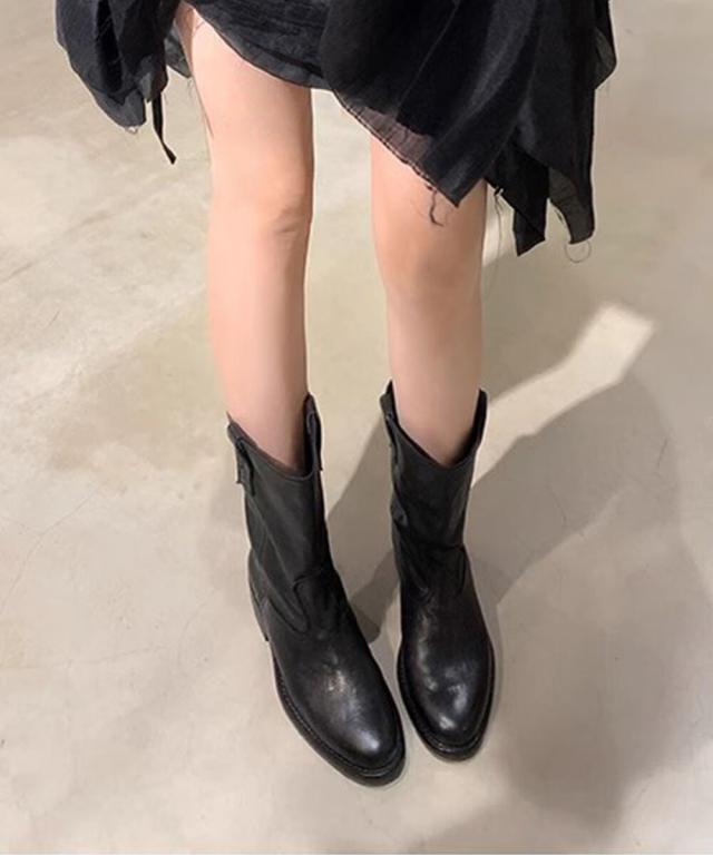 アイモハ（aimoha）/【shoes365】PUレザーミドルブーツ_9