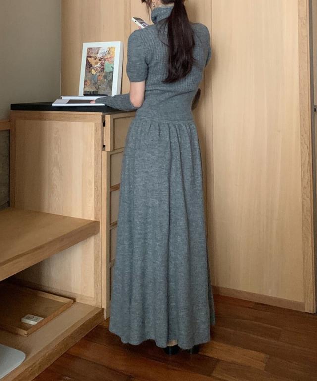 アイモハ（aimoha）/ニットグローブ付きハイネックニットトップス＋