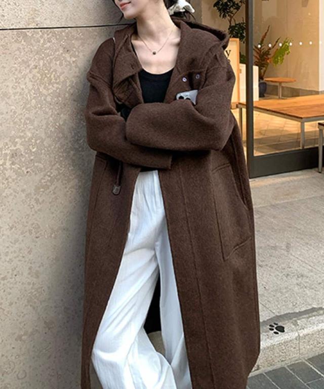 アイモハ（aimoha）/トグルボタンナチュラルウールロングコート