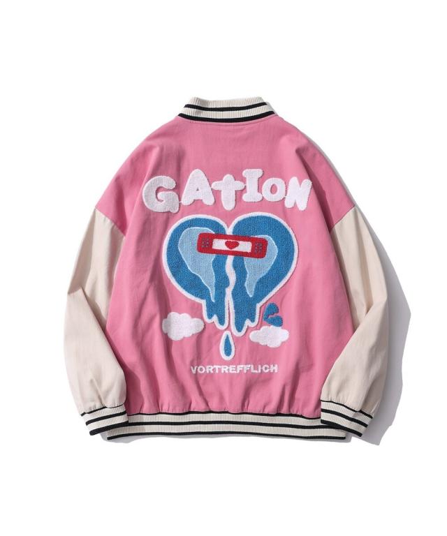 フック（HOOK）/【HOOK】【新作】 アメカジ袖配色切り替えドッキング