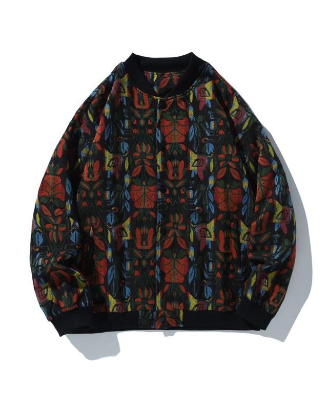 フック/HOOK− パッチワーク柄幾何学模様 ゴブラン・デニムブルゾンの通販は