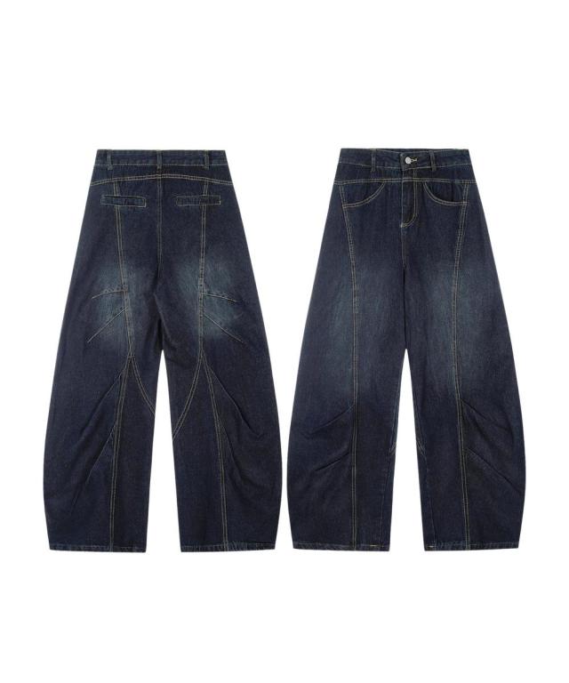 フック（HOOK）/【HOOK】ワイドカーブデニムパンツ