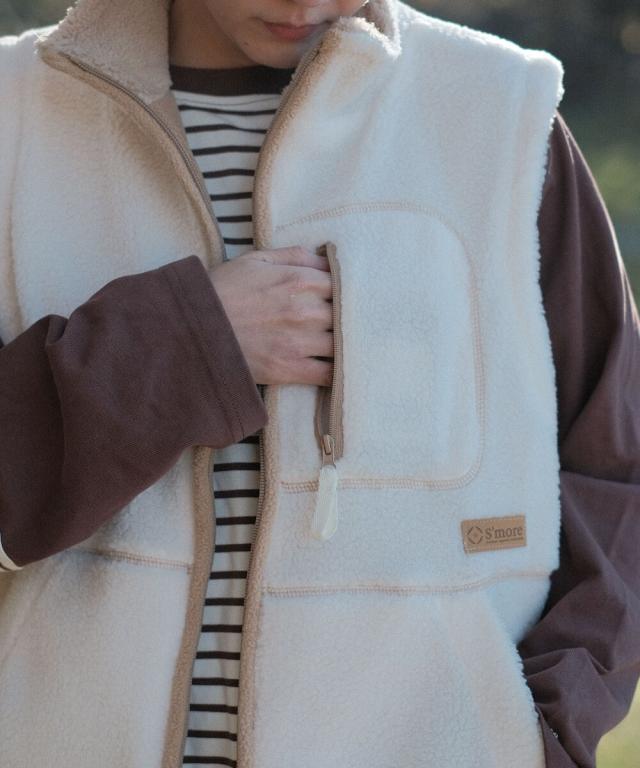スモア（S’more）/S’more boa vest_11