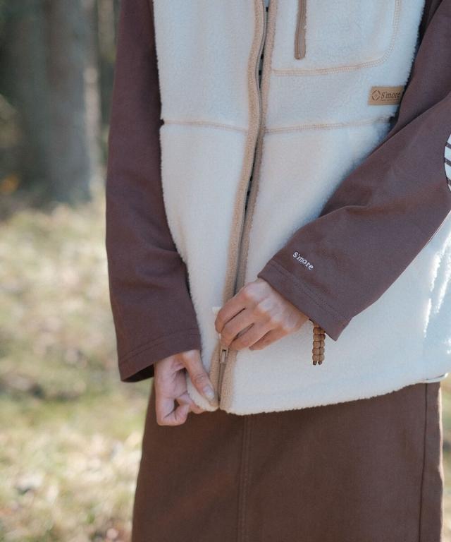 スモア（S’more）/S’more boa vest_12