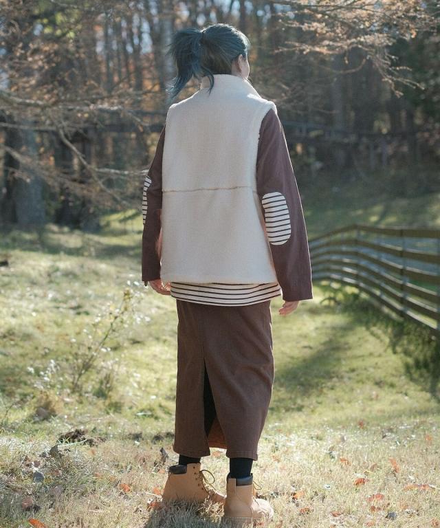 スモア（S’more）/S’more boa vest_4