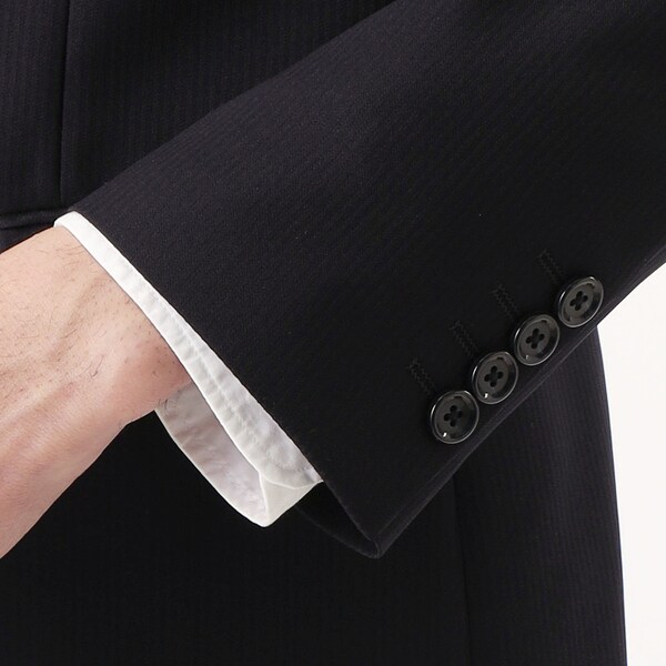 ⭐️こはく⭐️ONLYネイビーストライプスーツ未使用 誠実さをアピール出来るネイビーのストライプスーツ-セント