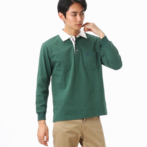 コナカ（konaka）/【stanley blacker】クレリック長袖ポロシャツ/グリーン/ウォッシャブルの通販は 5,192円