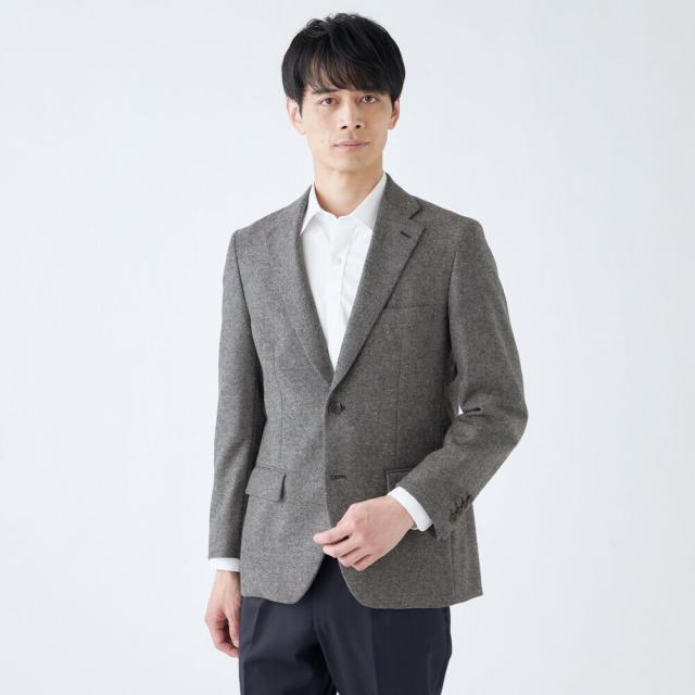 コナカ（konaka）/【stanley blacker】2釦ジャケット グレー無地 ストレッチ ※セットアップ可能商品