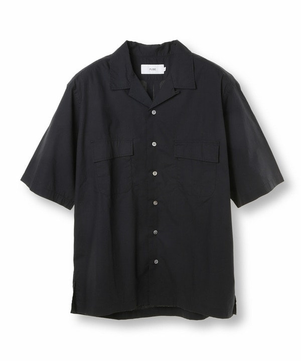 フューズ（FUSE）/コットンシルクオープンカラーシャツ