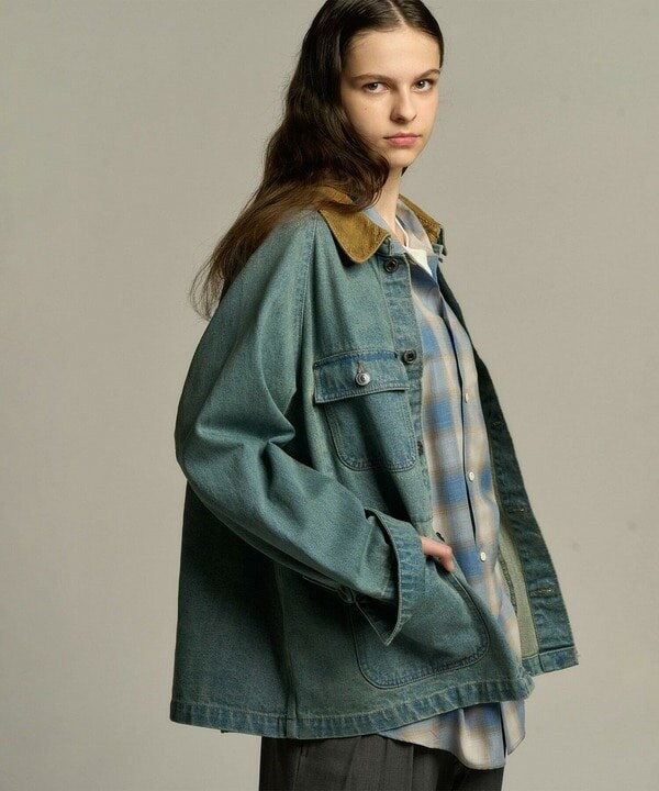 フューズ（FUSE）/シアーチェックビッグシルエットシャツ