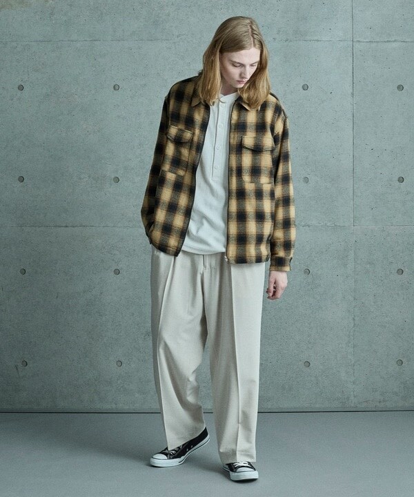 フューズ（FUSE）/オンブレーチェックシャツブルゾン