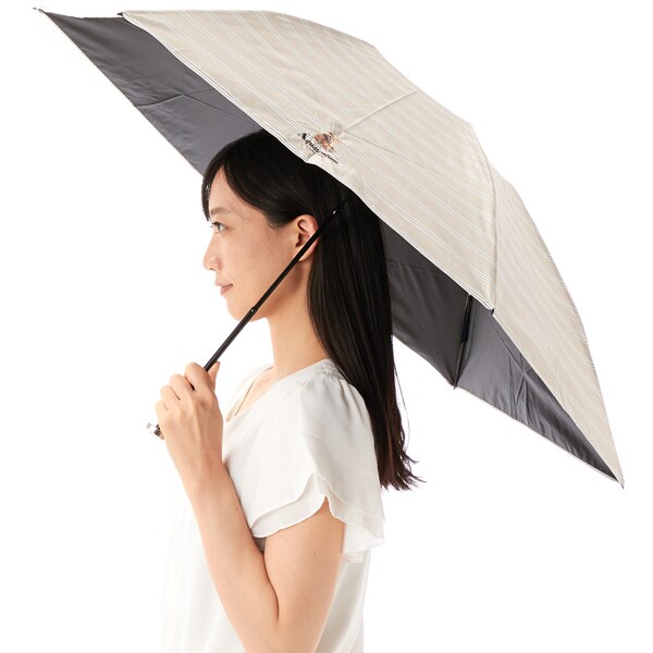 アクアスキュータム（AQUASCUTUM）/Aquascutum （アクアスキュータム） チェック＆ボーダー 晴雨兼用傘（折りたたみ・ミニ軽量）_1