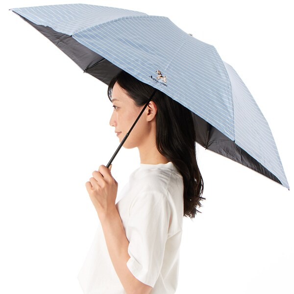アクアスキュータム（AQUASCUTUM）/Aquascutum （アクアスキュータム） チェック＆ボーダー 晴雨兼用傘（折りたたみ・ミニ軽量）_4