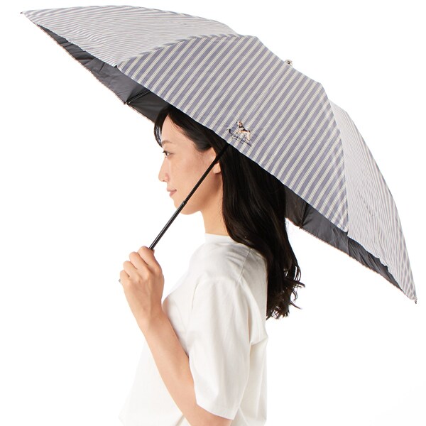 アクアスキュータム（AQUASCUTUM）/Aquascutum （アクアスキュータム） チェック＆ボーダー 晴雨兼用傘（折りたたみ・ミニ軽量）_5