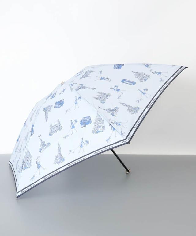 アクアスキュータム（AQUASCUTUM）/Aquascutum（アクアスキュータム）ロンドンガールプリント雨傘（大寸折りたたみ傘）