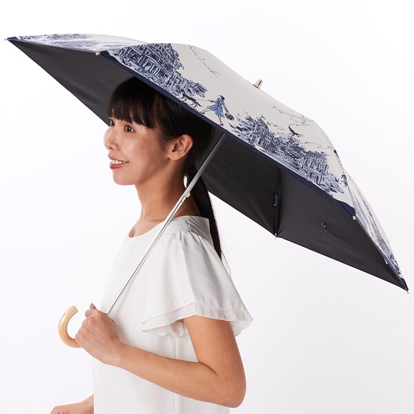 アクアスキュータム（AQUASCUTUM）/【 Aquascutum】ガールプリント晴雨兼用傘（折りたたみ傘）
